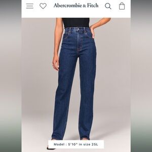 ABERCROMBIE & FITCH the ultra ‘90s straight Ultra high rise jeans BNWOT